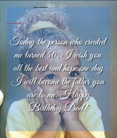 cute birthday wishes for father